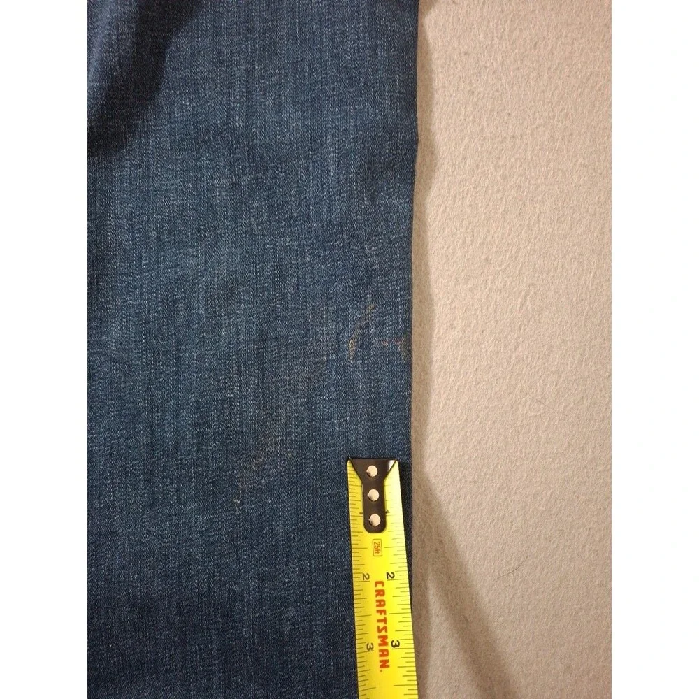 Lucky Brand Jeans Mens 38X30 221 Straight Blue Denim 5 Pocket Whiskered